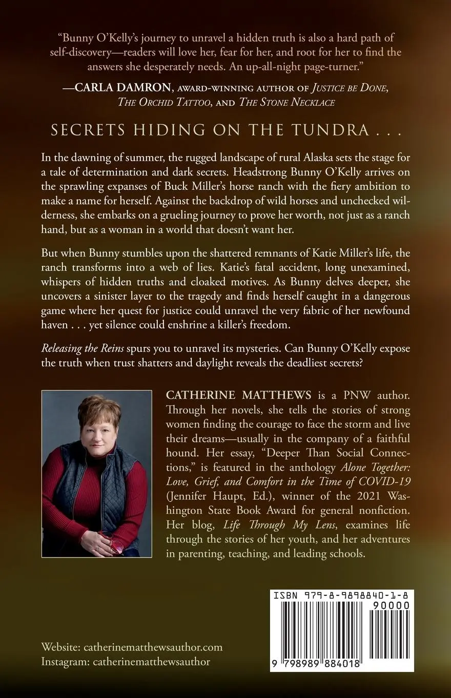 Rückseite: 9798989884018 | Releasing the Reins | A Novel | Catherine Matthews | Taschenbuch