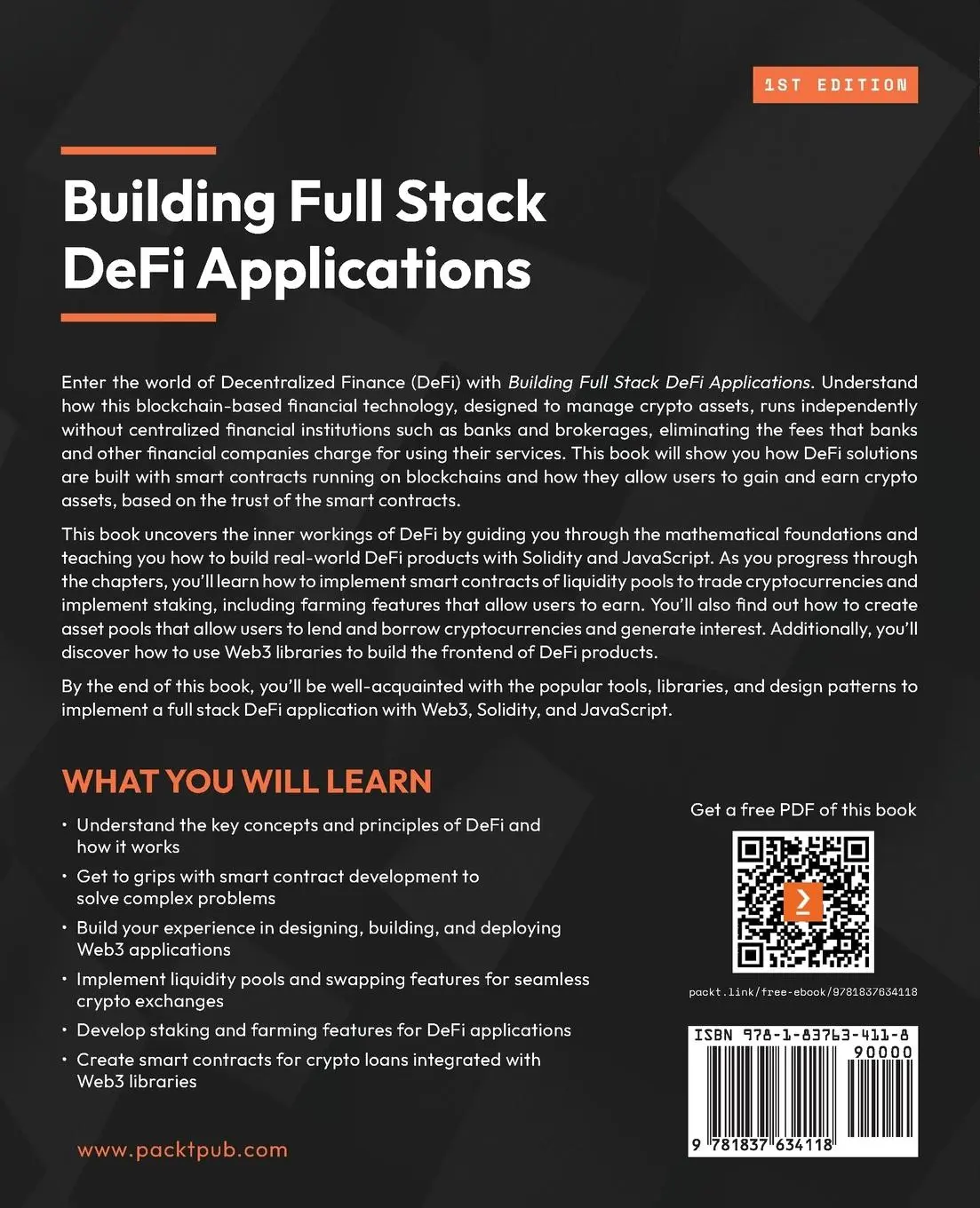 Rückseite: 9781837634118 | Building Full Stack DeFi Applications | Samuel Zhou | Taschenbuch Rückseite: 9781837634118 | Building Full Stack DeFi Applications | Samuel Zhou | Taschenbuch