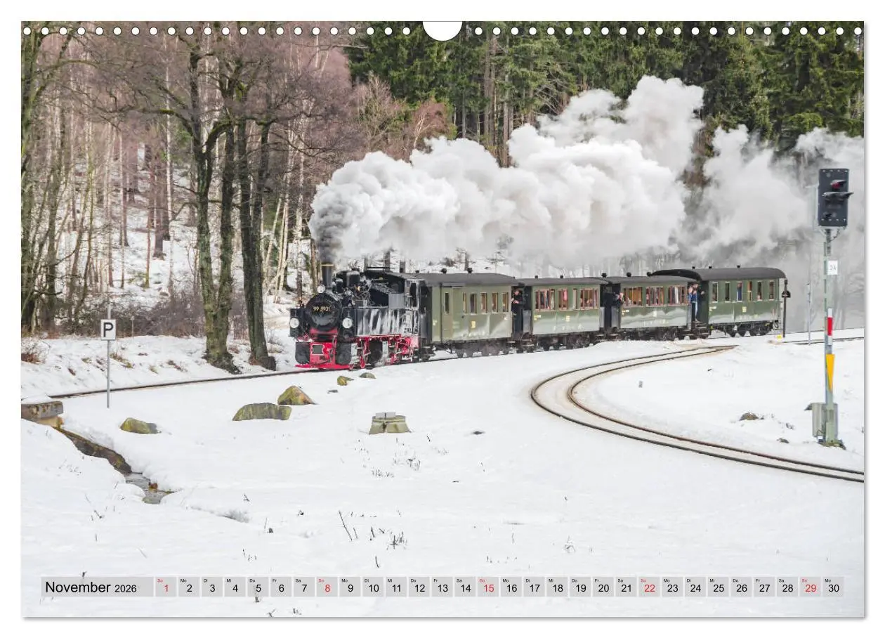 Bild: 9783457724118 | Volldampf durch den Harz (Wandkalender 2026 DIN A3 quer), CALVENDO...
