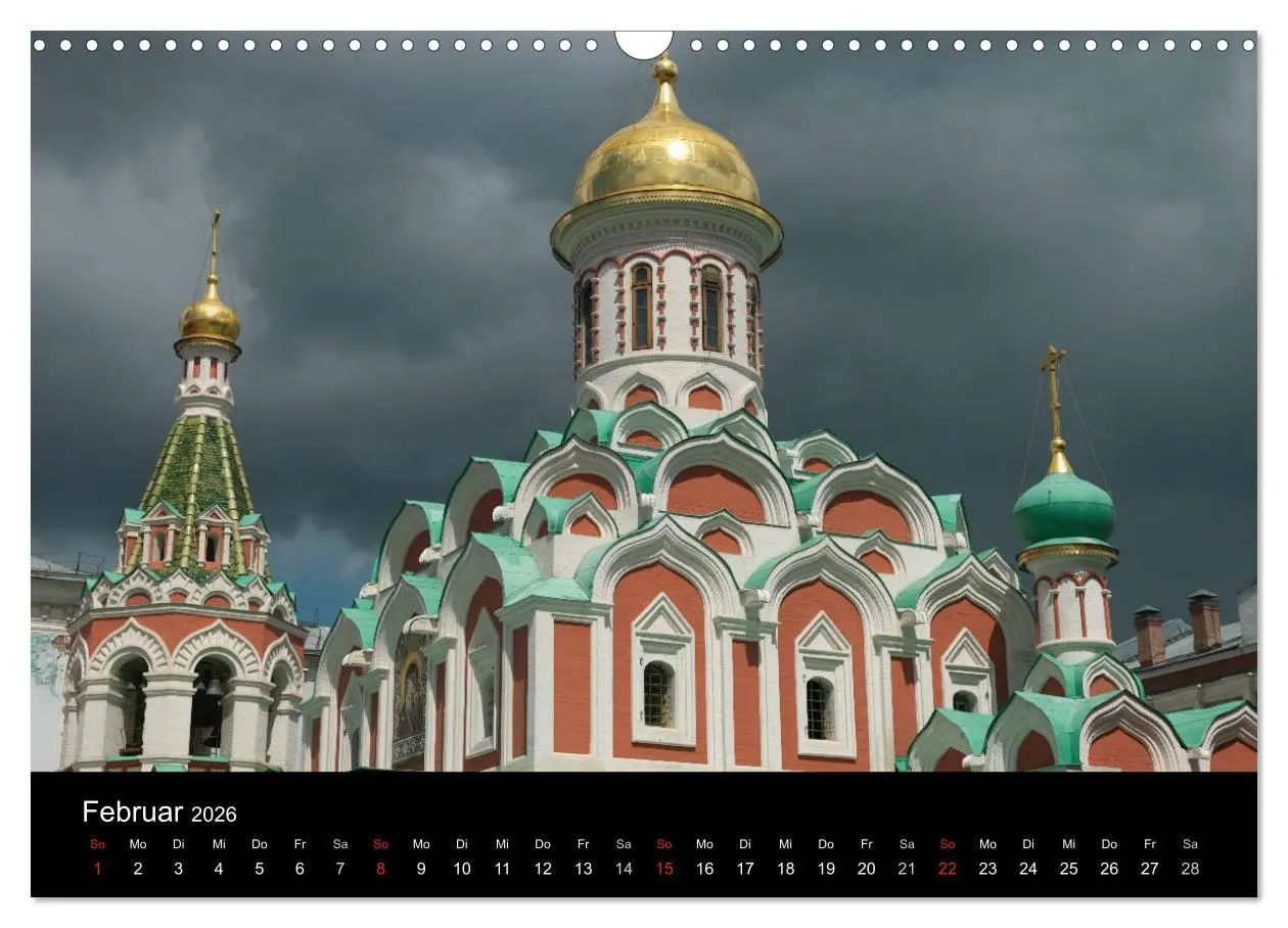Bild: 9783516124118 | Moskau (Wandkalender 2026 DIN A3 quer), CALVENDO Monatskalender | 2026