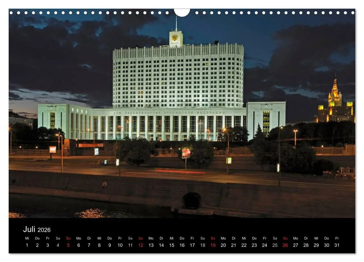 Bild: 9783516124118 | Moskau (Wandkalender 2026 DIN A3 quer), CALVENDO Monatskalender | 2026