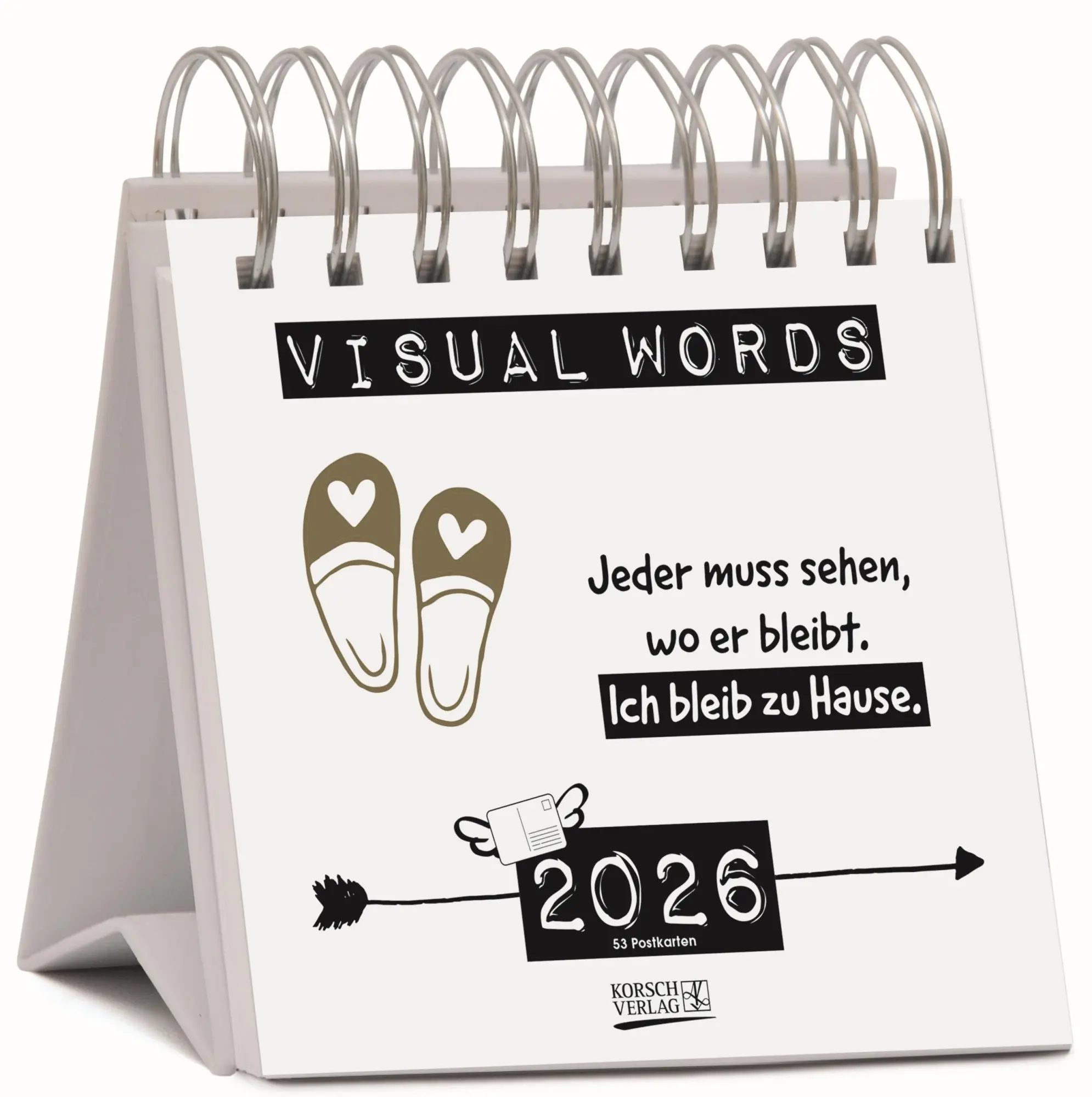 Cover: 9783731884118 | Visual Words 2026 | Verlag Korsch | Kalender | 54 S. | Deutsch | 2026