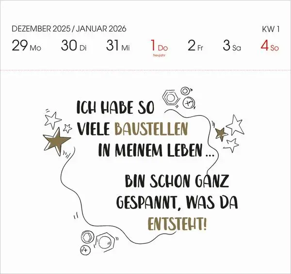 Bild: 9783731884118 | Visual Words 2026 | Verlag Korsch | Kalender | 54 S. | Deutsch | 2026