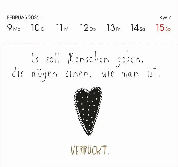 Bild: 9783731884118 | Visual Words 2026 | Verlag Korsch | Kalender | 54 S. | Deutsch | 2026