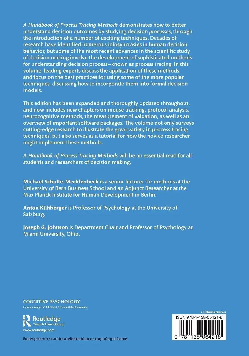 Rückseite: 9781138064218 | A Handbook of Process Tracing Methods | 2nd Edition | Taschenbuch