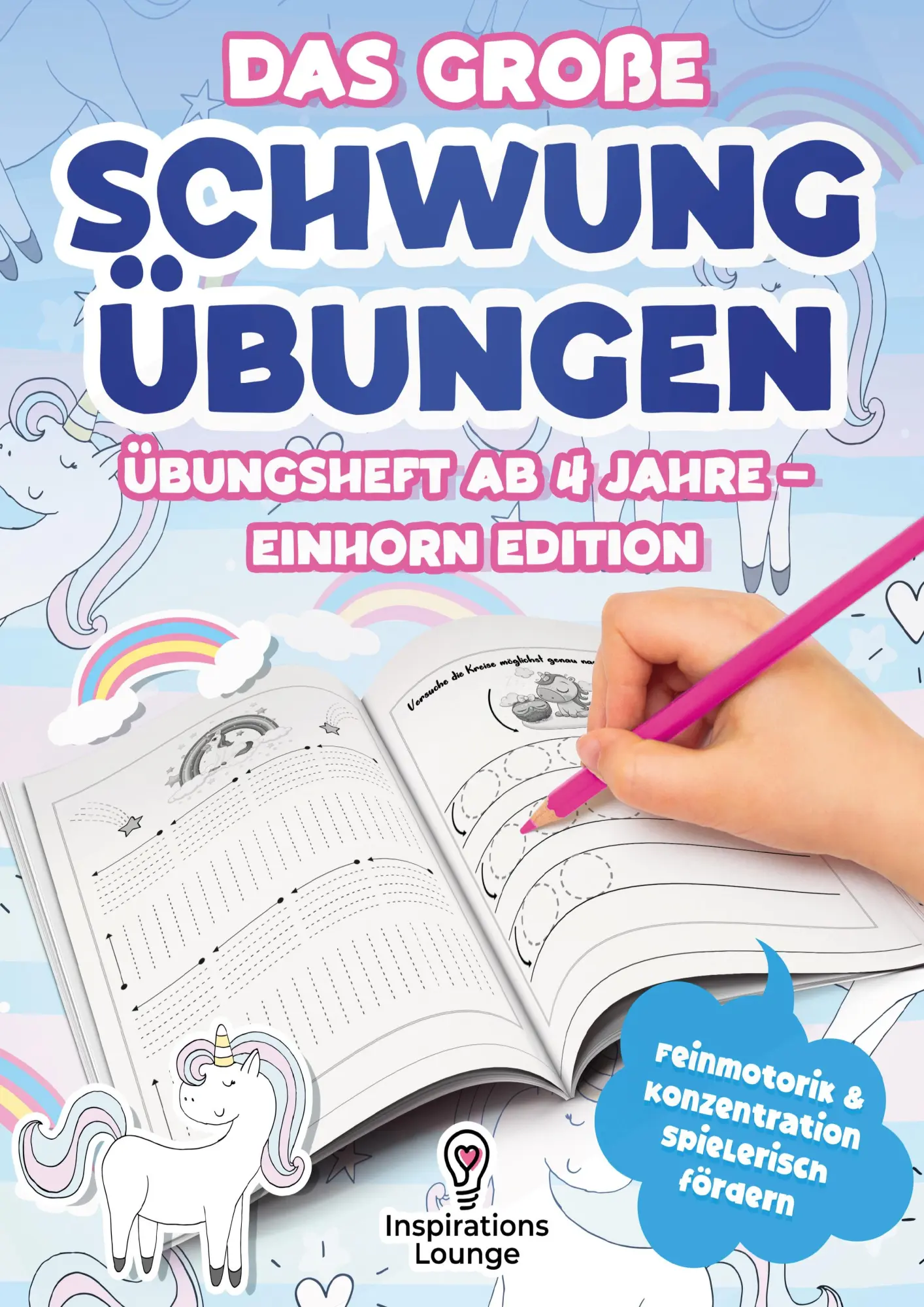 Cover: 9783691044218 | Das große Schwungübungen Übungsheft ab 4 Jahre - Einhorn Edition