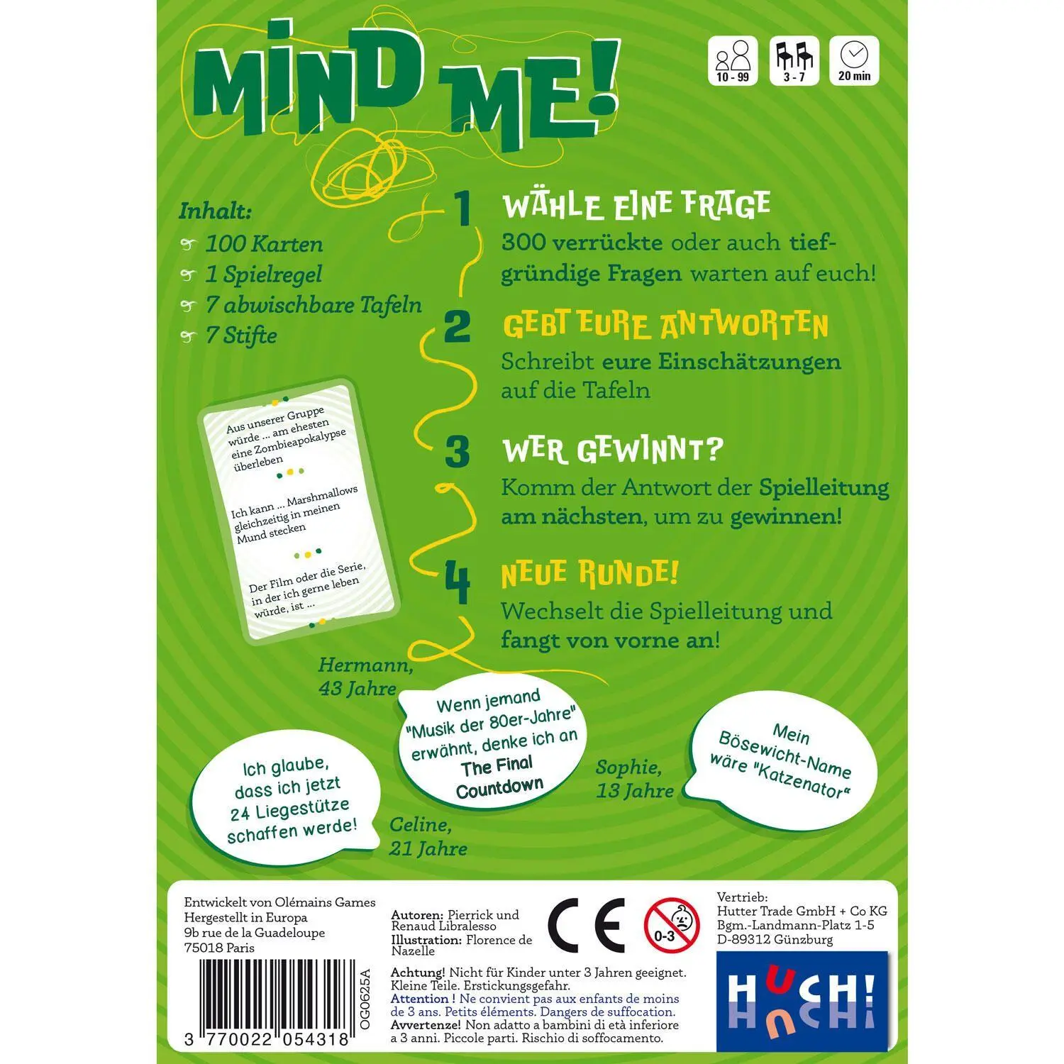 Bild: 3770022054318 | Mind Me | Pierrick &amp; Renaud Libralesso | Spiel | 054318 | Deutsch