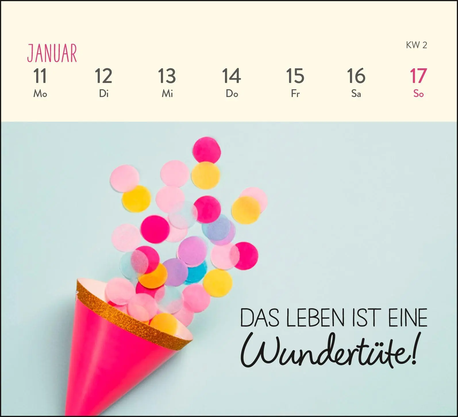 Bild: 4036442014318 | Mini-Wochenkalender 2027: Ein kleines Lächeln für jeden Tag | Kalender