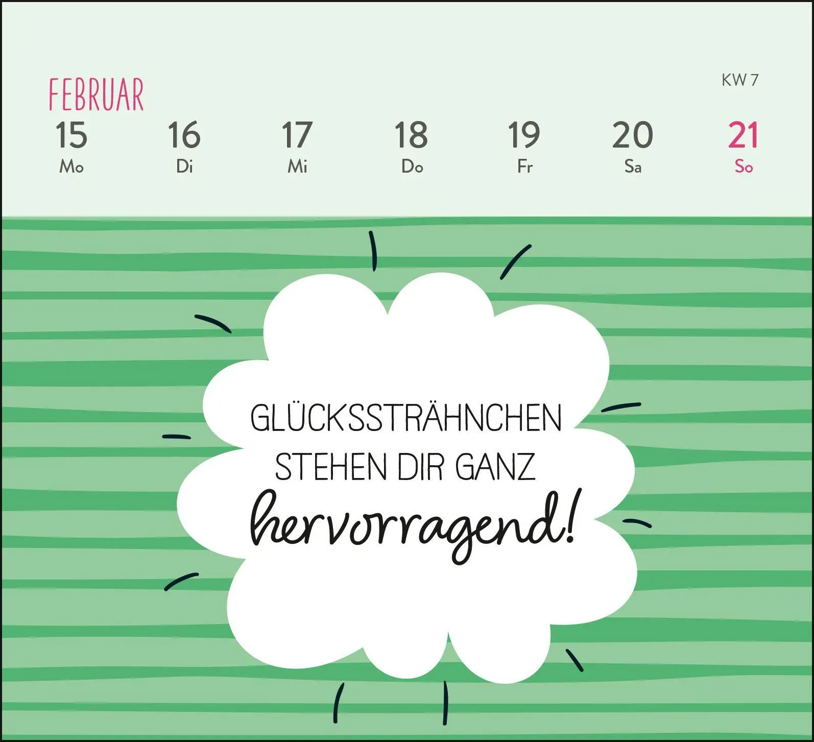 Bild: 4036442014318 | Mini-Wochenkalender 2027: Ein kleines Lächeln für jeden Tag | Kalender