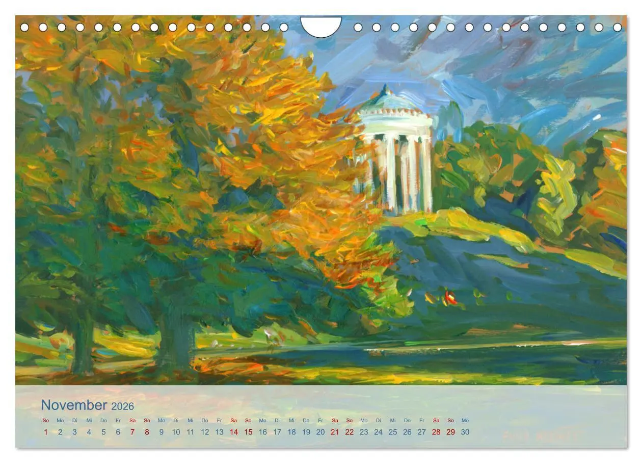 Bild: 9783457634318 | Skizzen aus München (Wandkalender 2026 DIN A4 quer), CALVENDO...