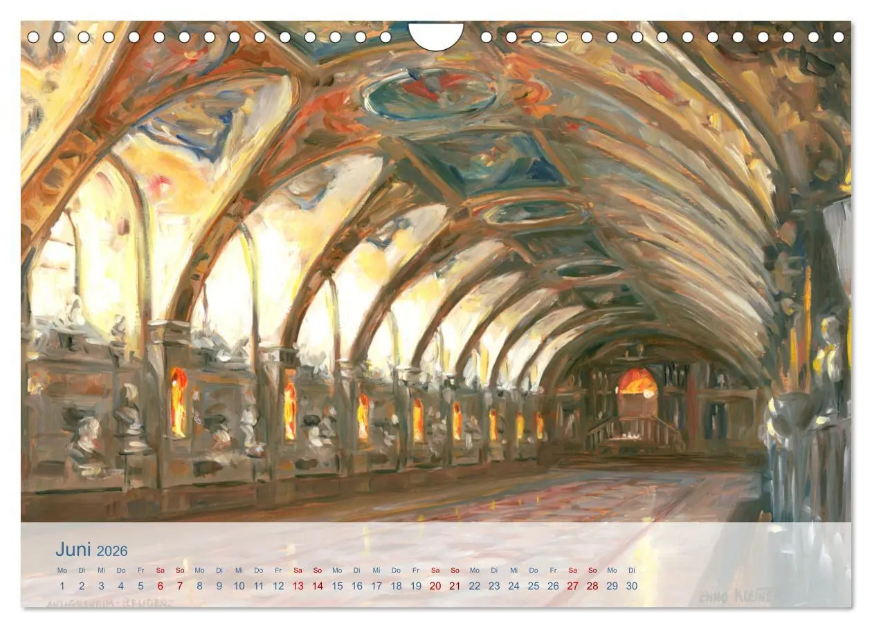 Bild: 9783457634318 | Skizzen aus München (Wandkalender 2026 DIN A4 quer), CALVENDO...