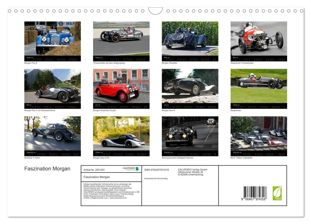 Bild: 9783457874318 | Faszination Morgan (Wandkalender 2026 DIN A3 quer), CALVENDO...