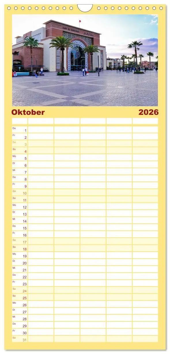 Bild: 9783516724318 | Familienplaner 2026 - Faszinierendes Marokko mit 5 Spalten...