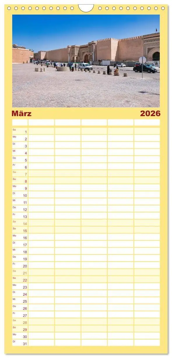 Bild: 9783516724318 | Familienplaner 2026 - Faszinierendes Marokko mit 5 Spalten...
