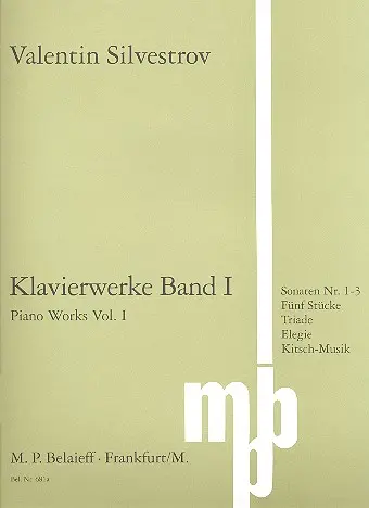 Cover: 9790203004318 | Klavierwerke Vol. 1 | Werke von 1961 bis 1979 | Valentin Silvestrov