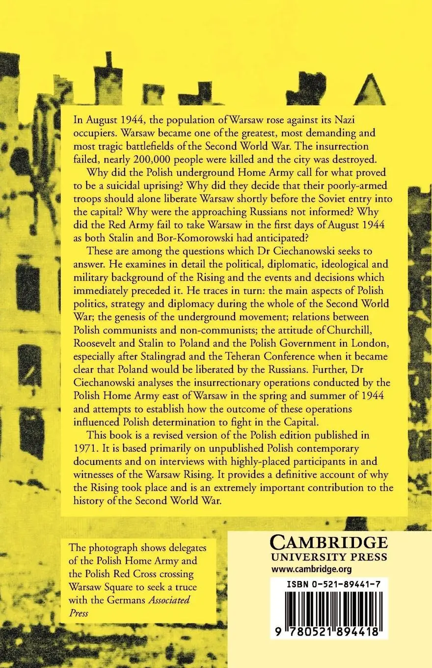 Rückseite: 9780521894418 | The Warsaw Rising of 1944 | Jan M. Ciechanowski | Taschenbuch | 2002
