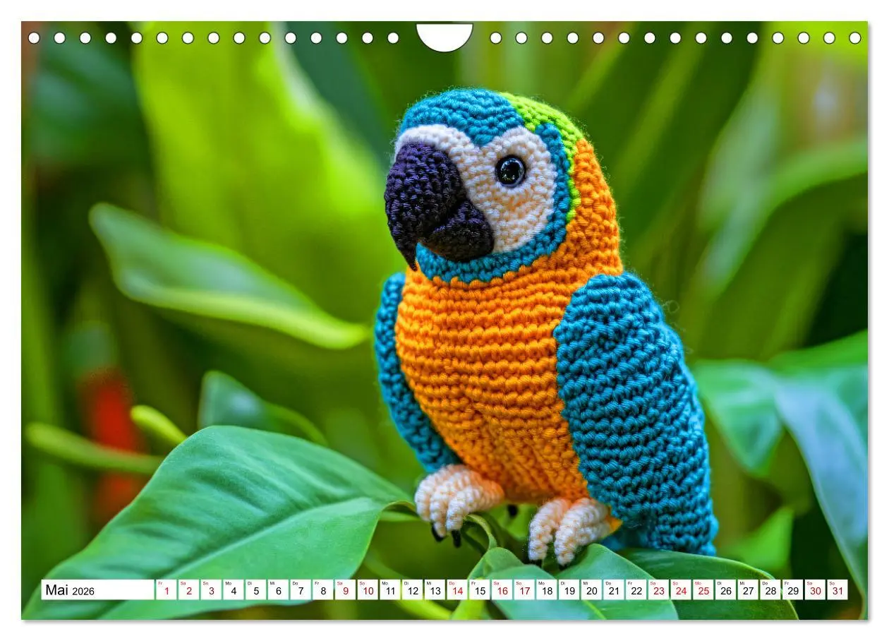 Bild: 9783457314418 | Strick-Safari - Gestrickte Tiere zum Verlieben (Wandkalender 2026...