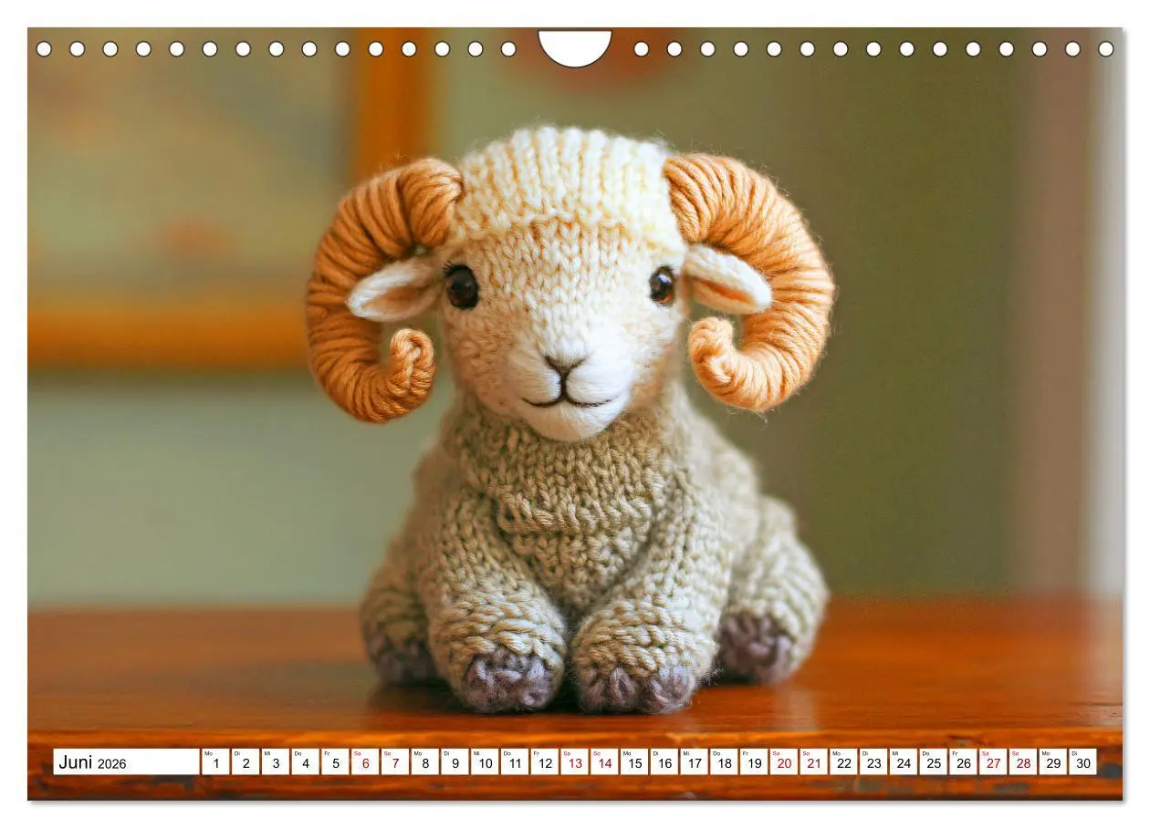 Bild: 9783457314418 | Strick-Safari - Gestrickte Tiere zum Verlieben (Wandkalender 2026...