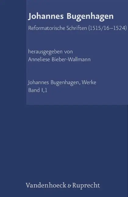 Cover: 9783525554418 | Reformatorische Schriften (1515/16-1524) | Johannes Bugenhagen | Buch