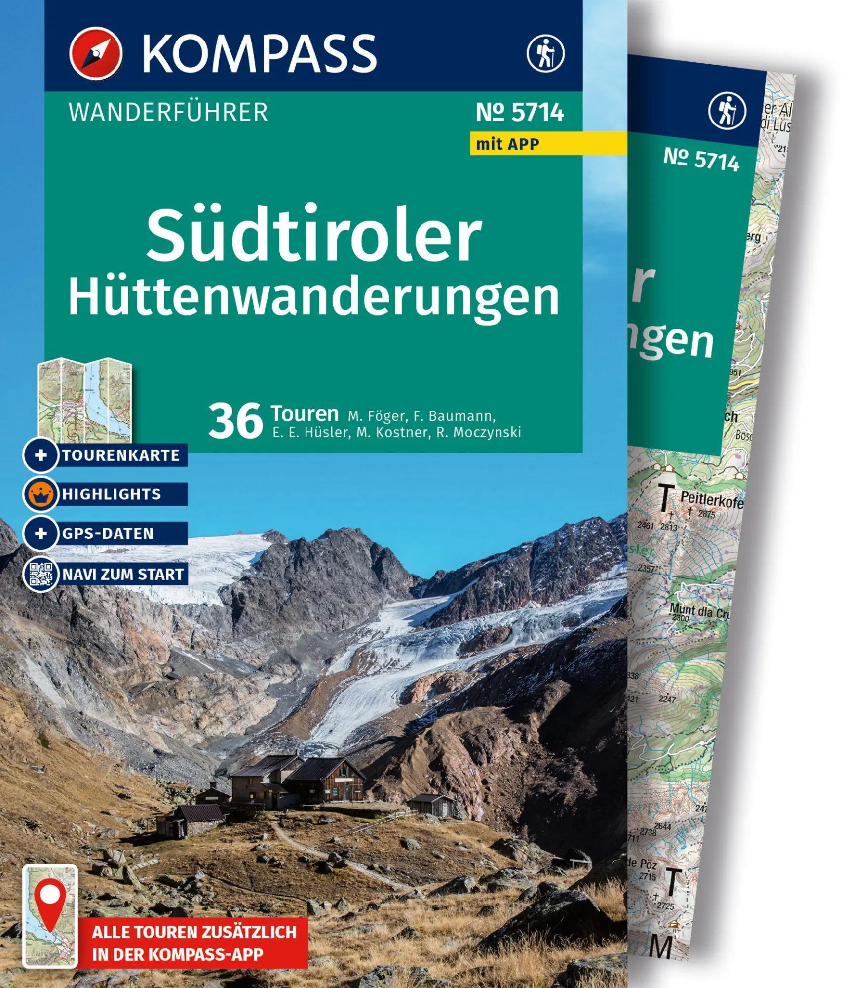 Cover: 9783991544418 | KOMPASS Wanderführer Südtiroler Hüttenwanderungen, 36 Touren mit...