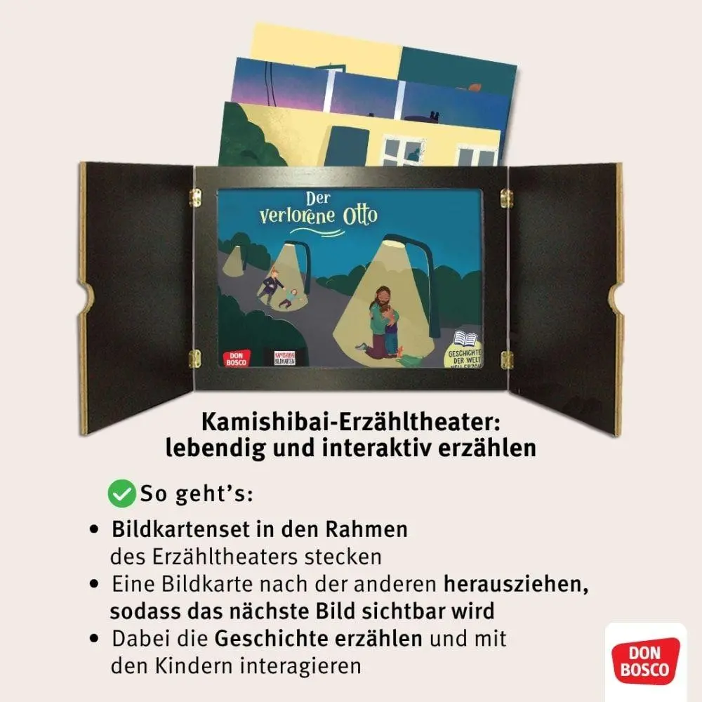Bild: 4260694924518 | Der verlorene Otto. Kamishibai Bildkartenset | Doris Dörrie | Box