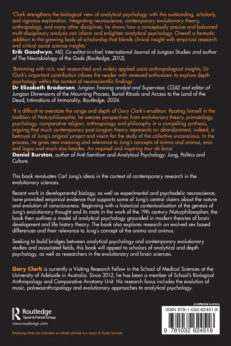 Rückseite: 9781032624518 | Carl Jung and the Evolutionary Sciences | Gary Clark | Taschenbuch