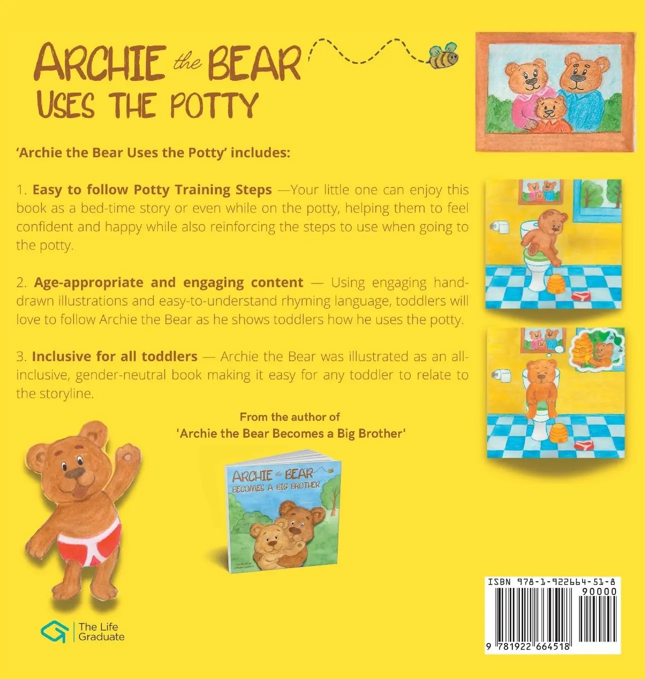 Rückseite: 9781922664518 | Archie the Bear Uses the Potty | Rom Nelson | Buch | Englisch | 2023