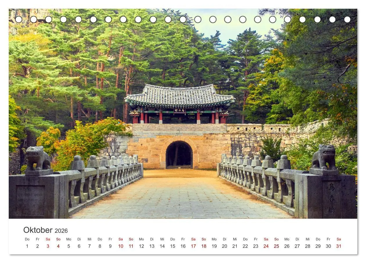 Bild: 9783457614518 | Südkorea - Eine Reise in ein unbekanntes Land. (Tischkalender 2026...