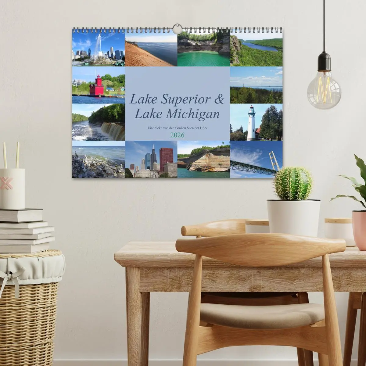 Bild: 9783457784518 | Lake Superior &amp; Lake Michigan (Wandkalender 2026 DIN A3 quer),...
