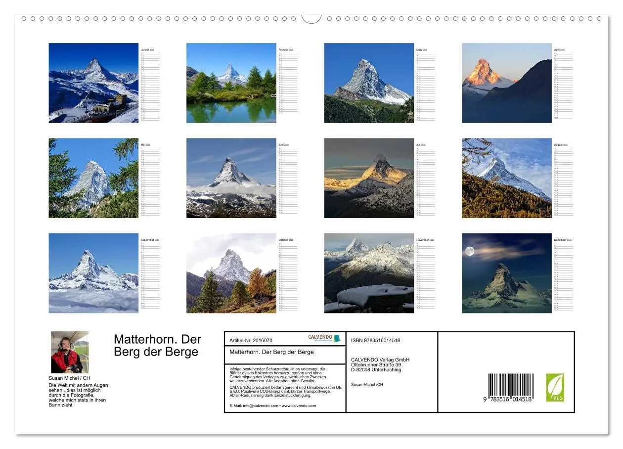 Bild: 9783516014518 | Matterhorn. Der Berg der Berge (hochwertiger Premium Wandkalender...