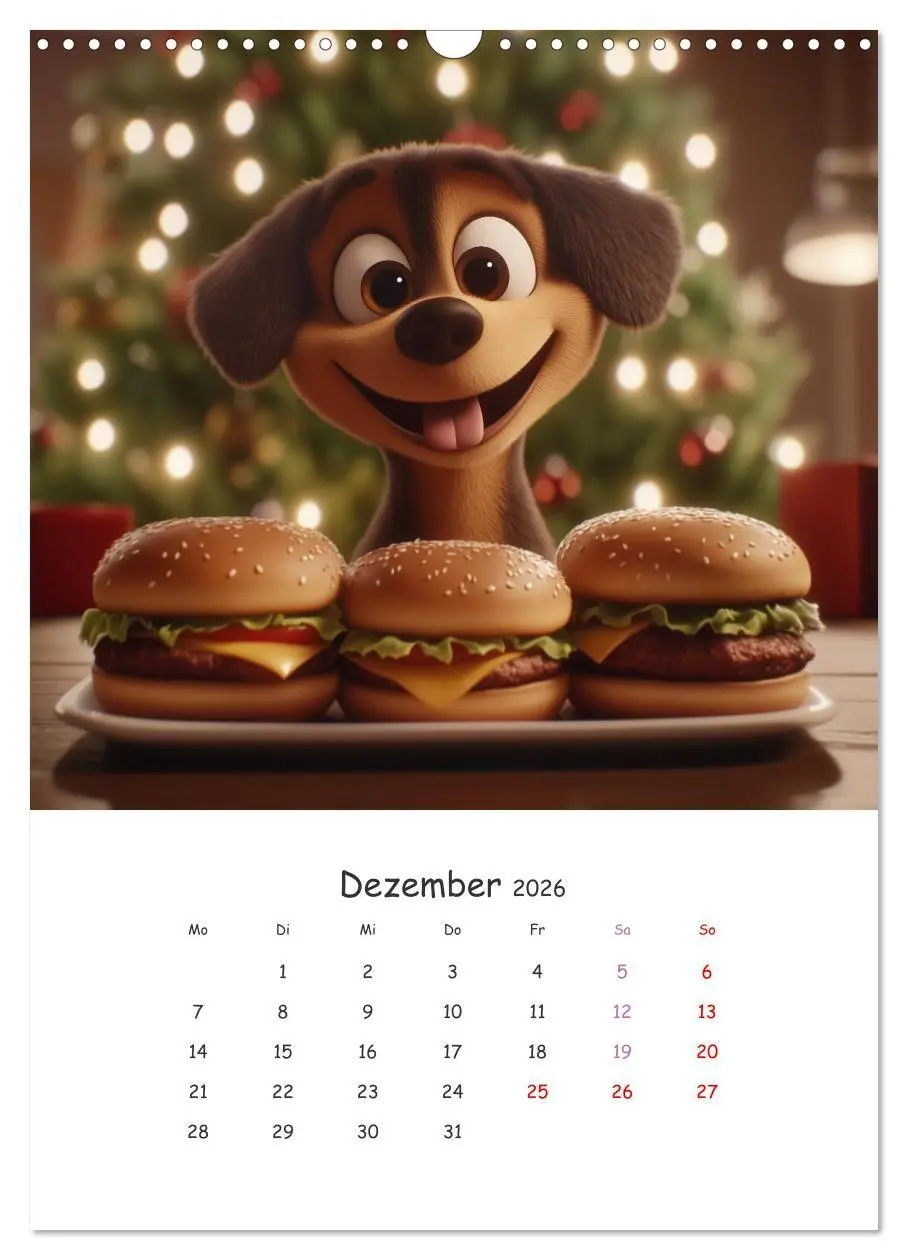 Bild: 9783516704518 | Fellnasen am Küchentisch - 12 KI-Motive mit Hunden (Wandkalender...