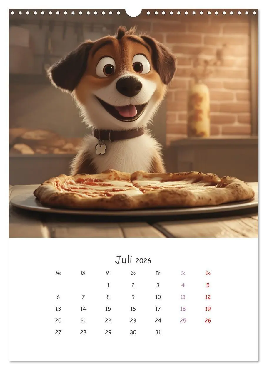Bild: 9783516704518 | Fellnasen am Küchentisch - 12 KI-Motive mit Hunden (Wandkalender...