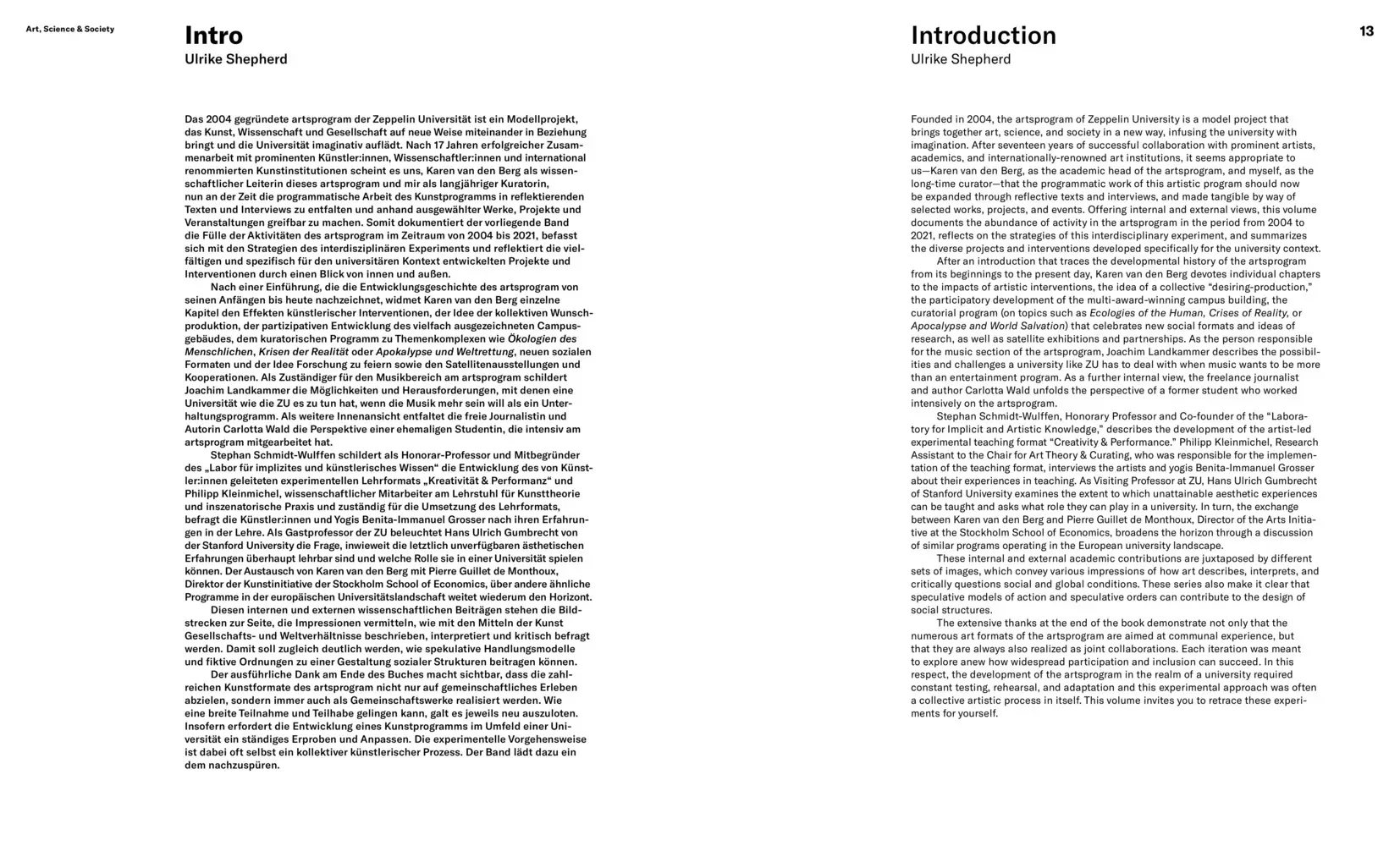 Bild: 9783954764518 | Art, Science &amp; Society | The artsprogram of the Zeppelin University