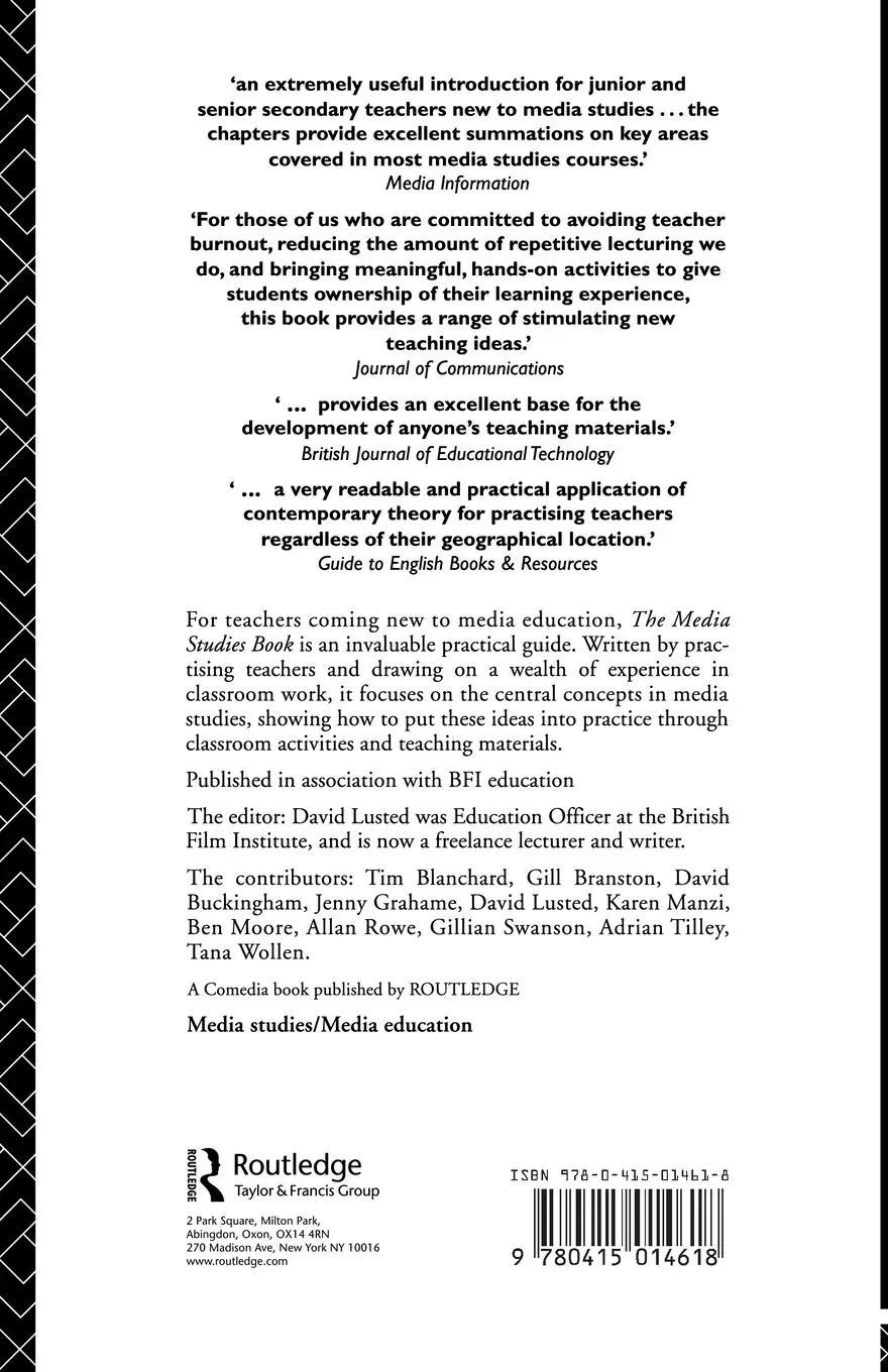Rückseite: 9780415014618 | The Media Studies Book | A Guide for Teachers | David Lusted | Buch