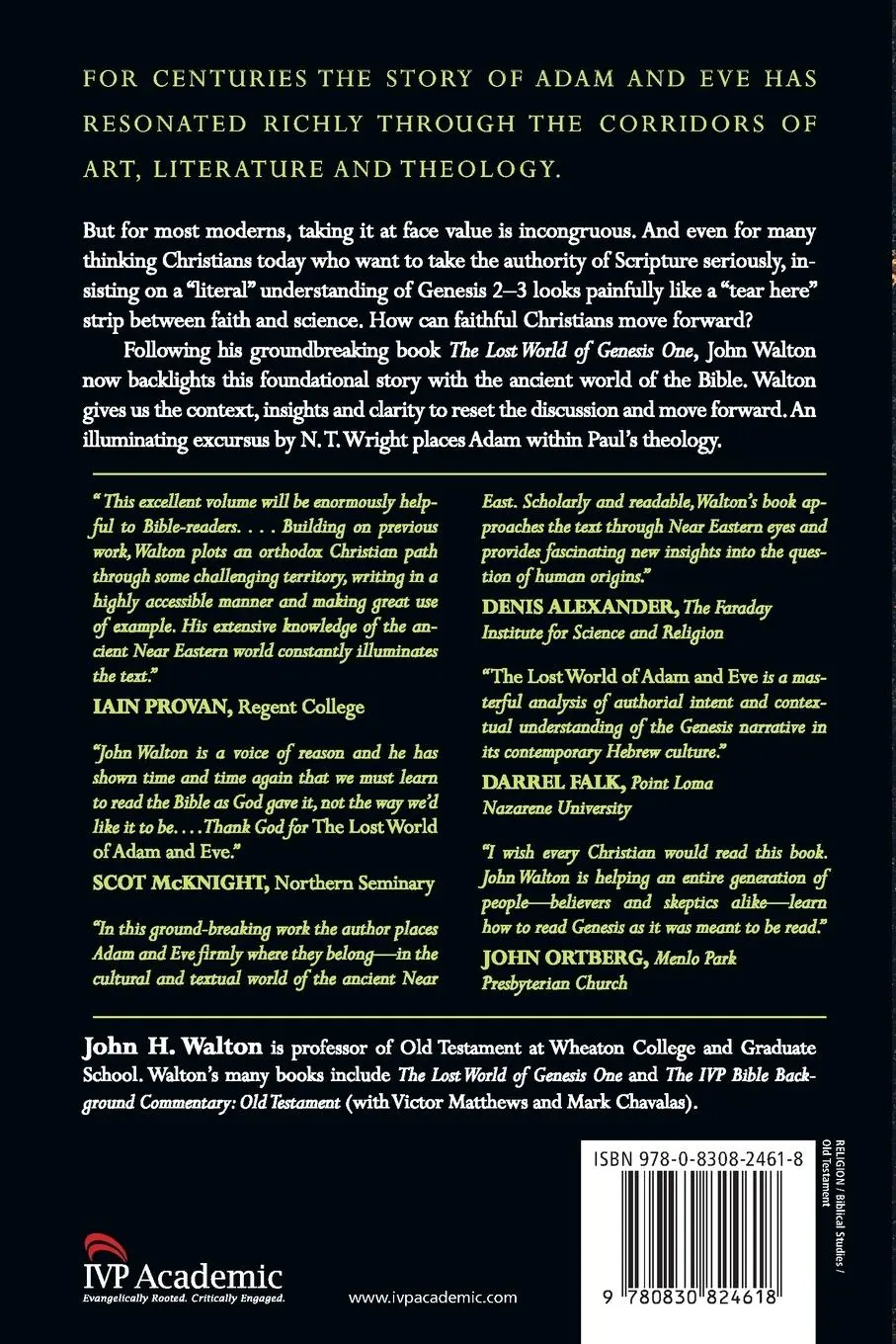 Rückseite: 9780830824618 | The Lost World of Adam and Eve | John H. Walton | Taschenbuch | 2015