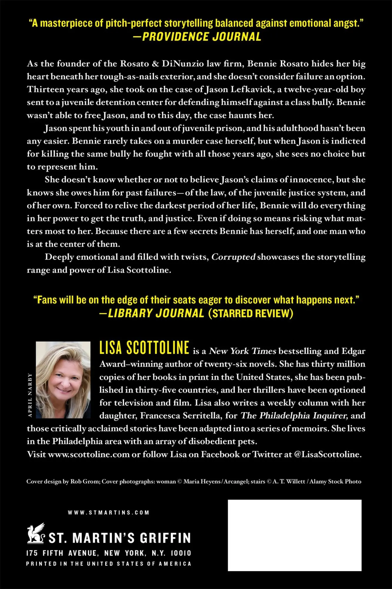 Rückseite: 9781250104618 | Corrupted | Lisa Scottoline | Taschenbuch | Kartoniert / Broschiert