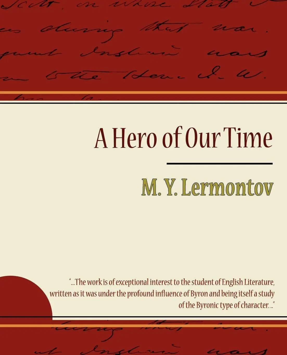 Cover: 9781604244618 | A Hero of Our Time - Lermontov | Y. Lermontov M. Y. Lermontov (u. a.)