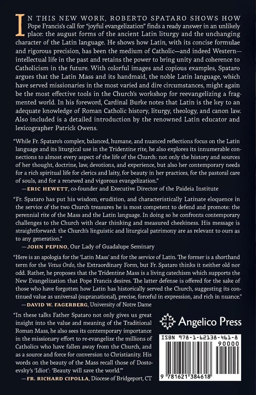 Rückseite: 9781621384618 | In Praise of the Tridentine Mass and of Latin, Language of the Church
