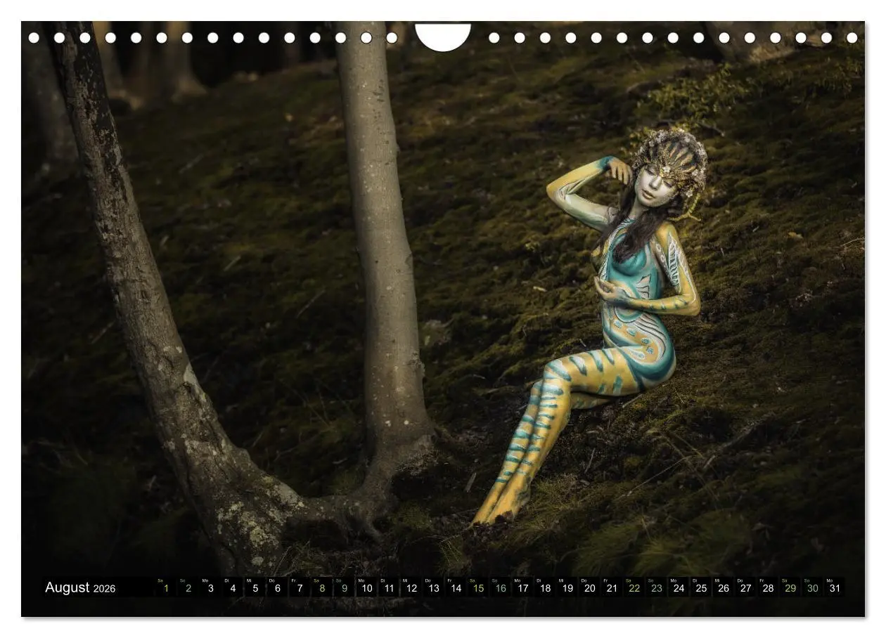 Bild: 9783457534618 | Naturwesen - Bodypainting Körperlandschaften (Wandkalender 2026 DIN...