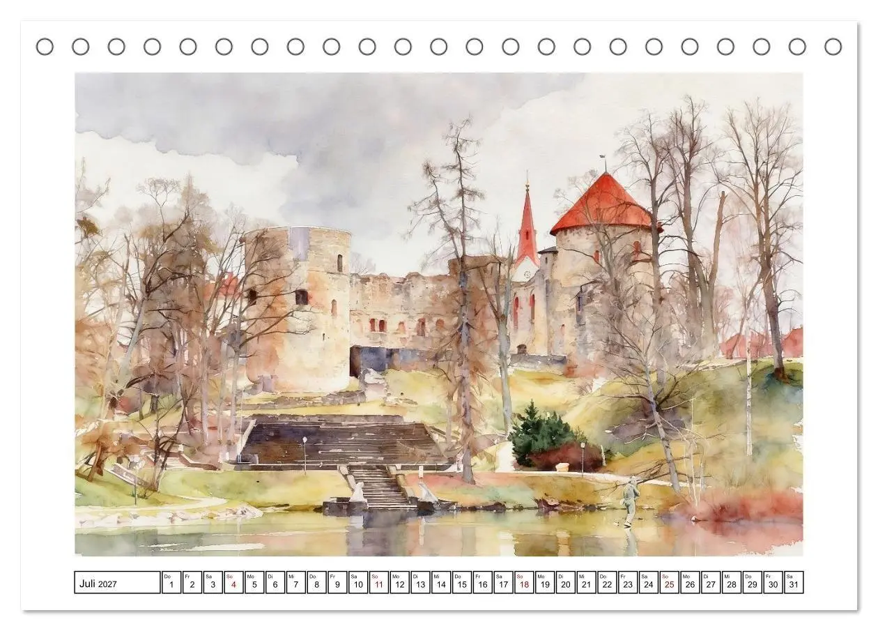 Bild: 9783516794618 | Reise durch Lettland (Tischkalender 2027 DIN A5 quer), CALVENDO...