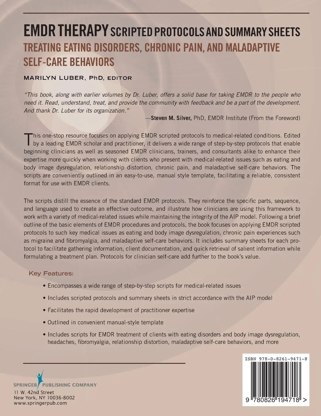 Rückseite: 9780826194718 | Eye Movement Desensitization and Reprocessing (EMDR) Therapy...