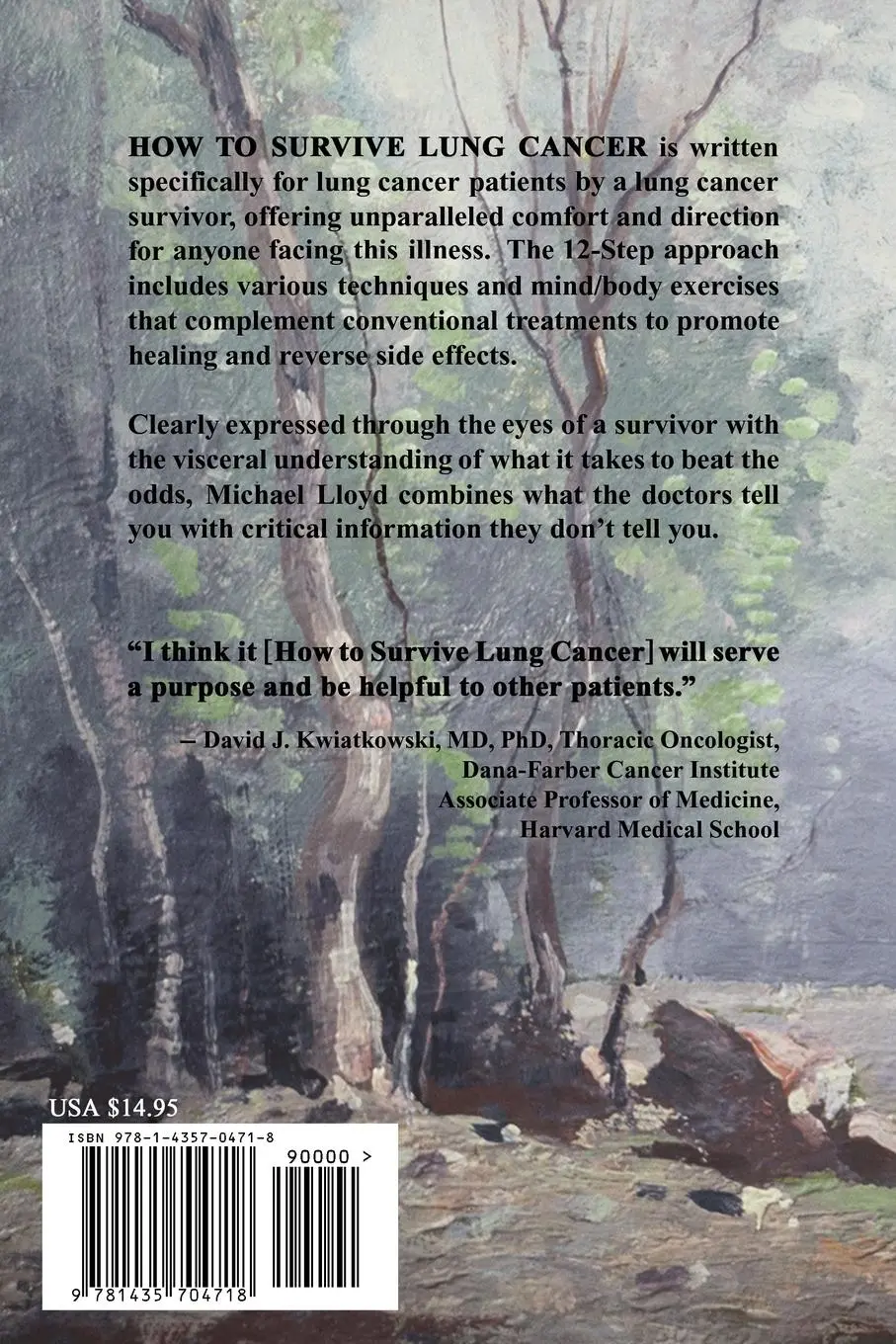 Rückseite: 9781435704718 | How to Survive Lung Cancer - A Practical 12-Step Plan | Michael Lloyd
