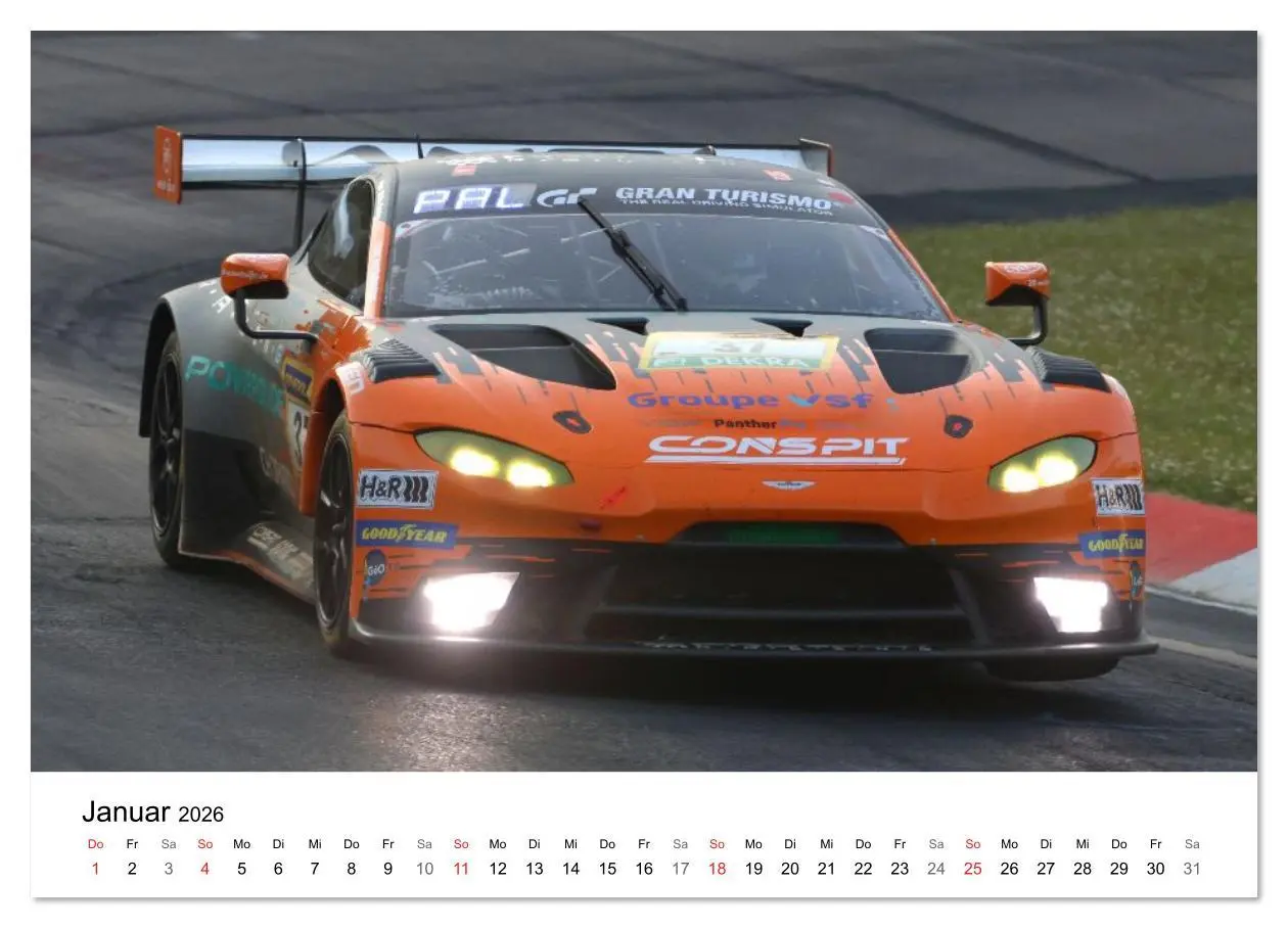 Bild: 9783516164718 | Supersportwagen auf der Rennstrecke (Wandkalender 2026 DIN A2...