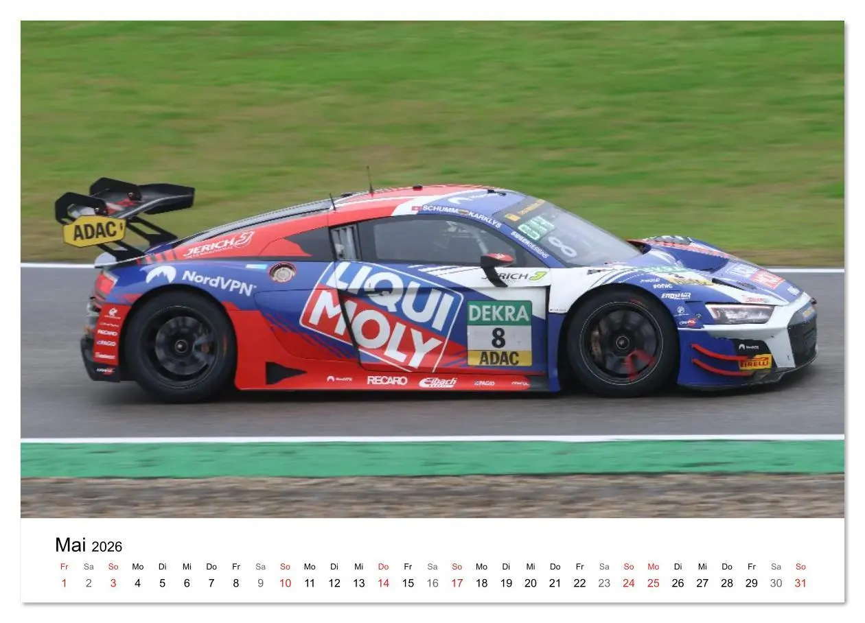 Bild: 9783516164718 | Supersportwagen auf der Rennstrecke (Wandkalender 2026 DIN A2...
