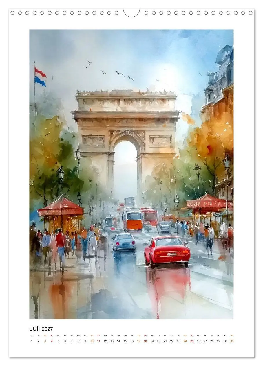 Bild: 9783516784718 | Paris Träume (Wandkalender 2027 DIN A3 hoch), CALVENDO Monatskalender
