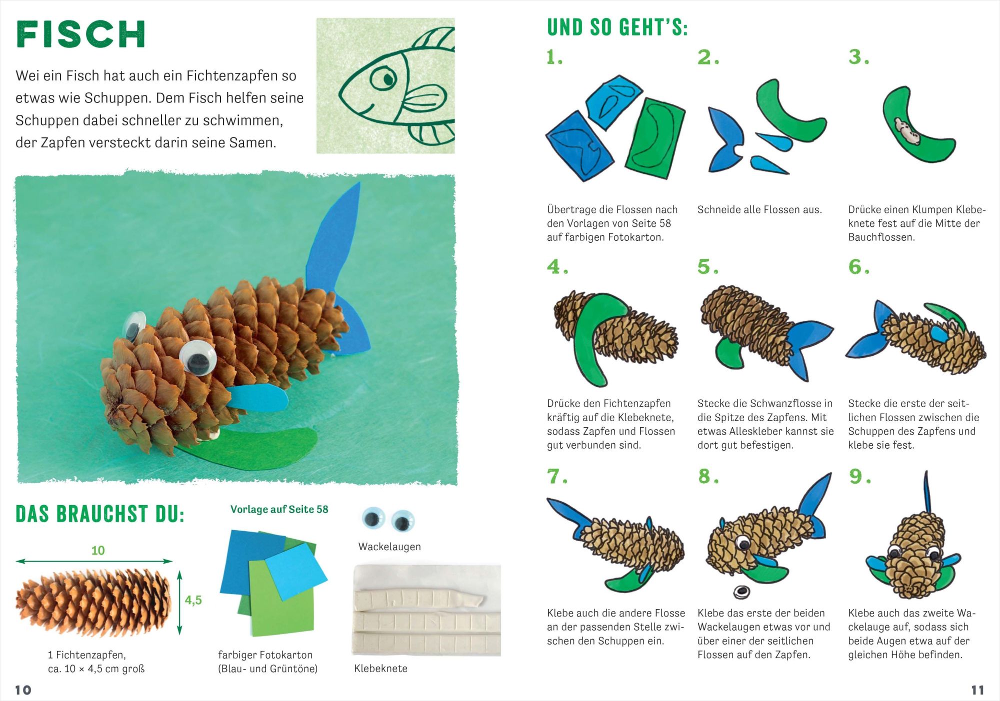 Bild: 9783809444718 | Lustige Zapfenfiguren für kleine Künstler. Das Bastelbuch mit 24...