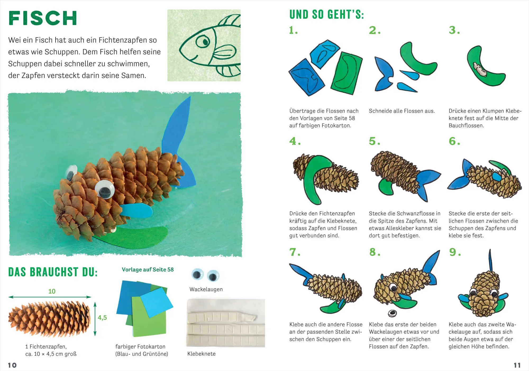 Bild: 9783809444718 | Lustige Zapfenfiguren für kleine Künstler. Das Bastelbuch mit 24...