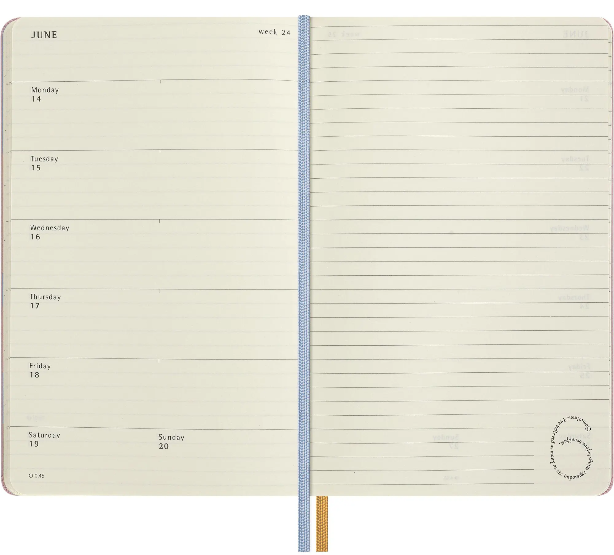 Bild: 8056999274818 | Moleskine Alice im Wunderland 12 Monate Wochen-Notizkalender 2027,...