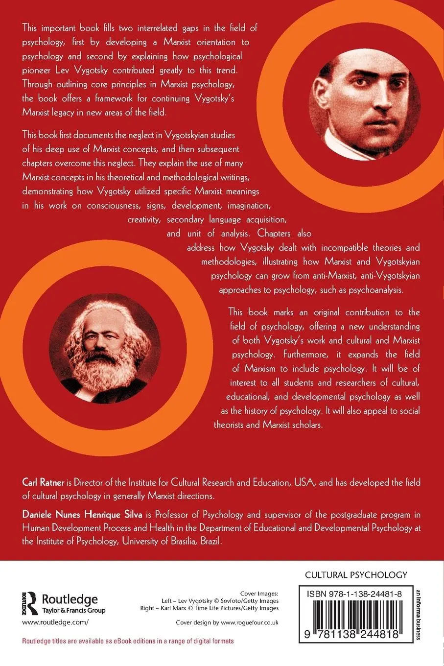 Rückseite: 9781138244818 | Vygotsky and Marx | Toward a Marxist Psychology | Carl Ratner (u. a.)