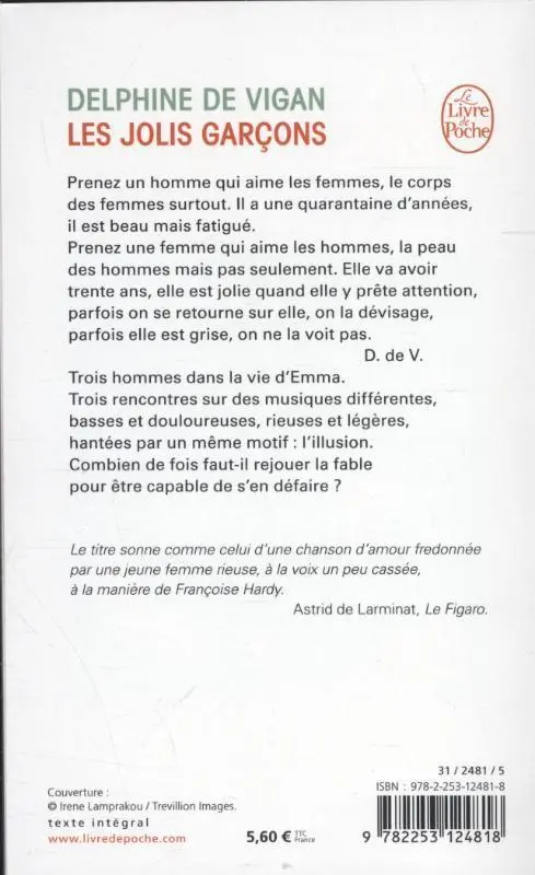 Rückseite: 9782253124818 | Les jolis garçons | Delphine de Vigan | Taschenbuch | 150 S. | 2010
